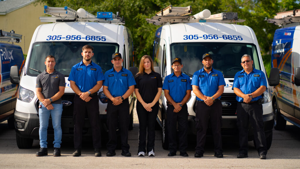 Pollux Air Team and Fleet ready to handle your HVAC needs